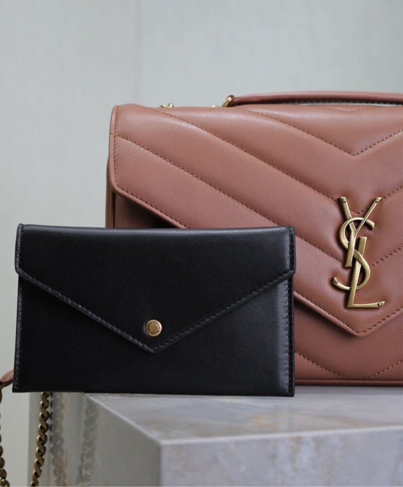 Saint Laurent Loulou Medium In Matelasse Lambskin